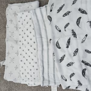 Aden and Anais muslin swaddle blankets
